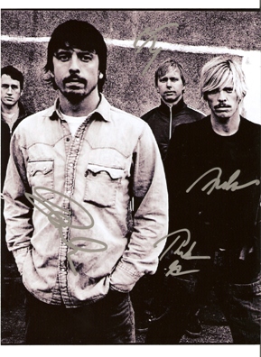 FOO FIGHTERS FULLY x4 HAND SIGNED 8 x 10" Photo COA Dave Grohl
